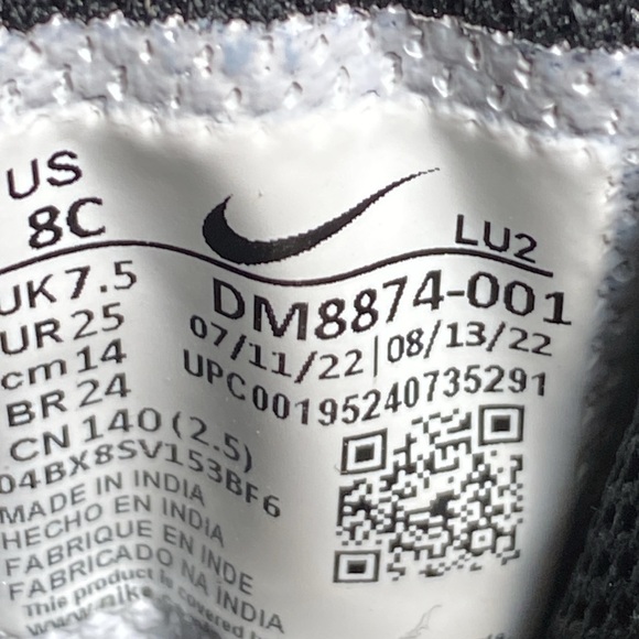 Nike Court Borough Mid 2 White/Royal/Black size 8c - Picture 6 of 6